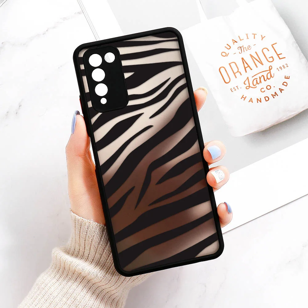 Case For Huawei P30 Pro Case Hard PC For Huawe P50 P30 P40 Pro Lite Honor 8X 10 50 9A Leopard Lens Protection Fashion Cover