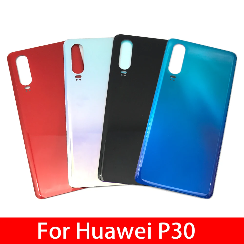 

10Pcs/Lot,New For Huawei P30 Back Battery Door Rear Housing Cover Case With Camera Glass