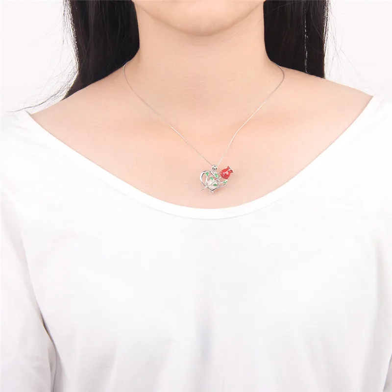 Кулон в виде Розы CLUCI серебро 925 пробы искусственная Серебряная красивая Роза