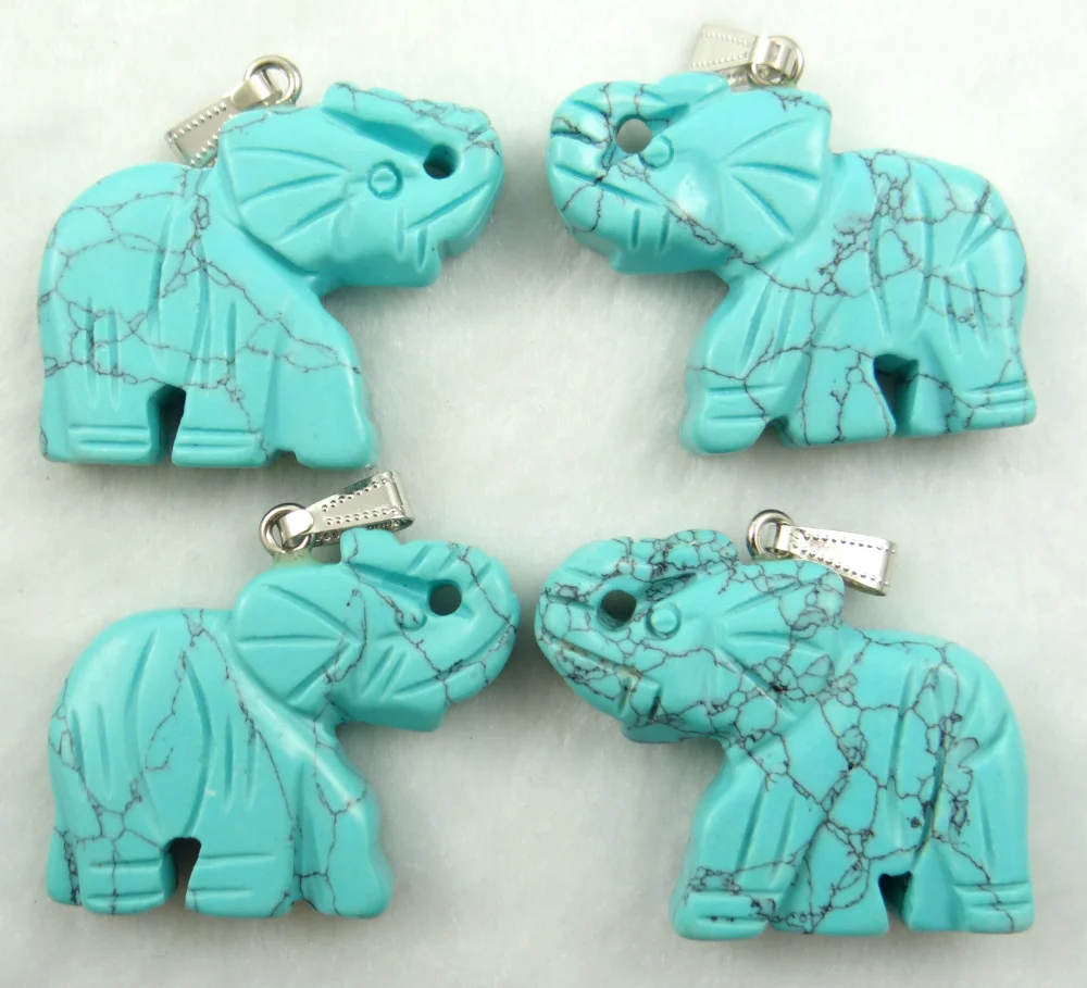 Натуральный Камень Бирюза кварцевый кристалл тигровый глаз слон кулон для diy