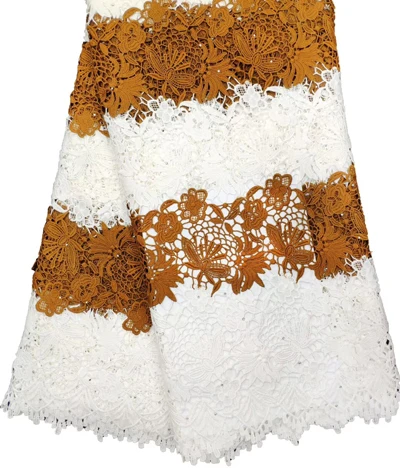 Африканская молочная кружевная ткань 2019 высокого качества гипюр шнур камни