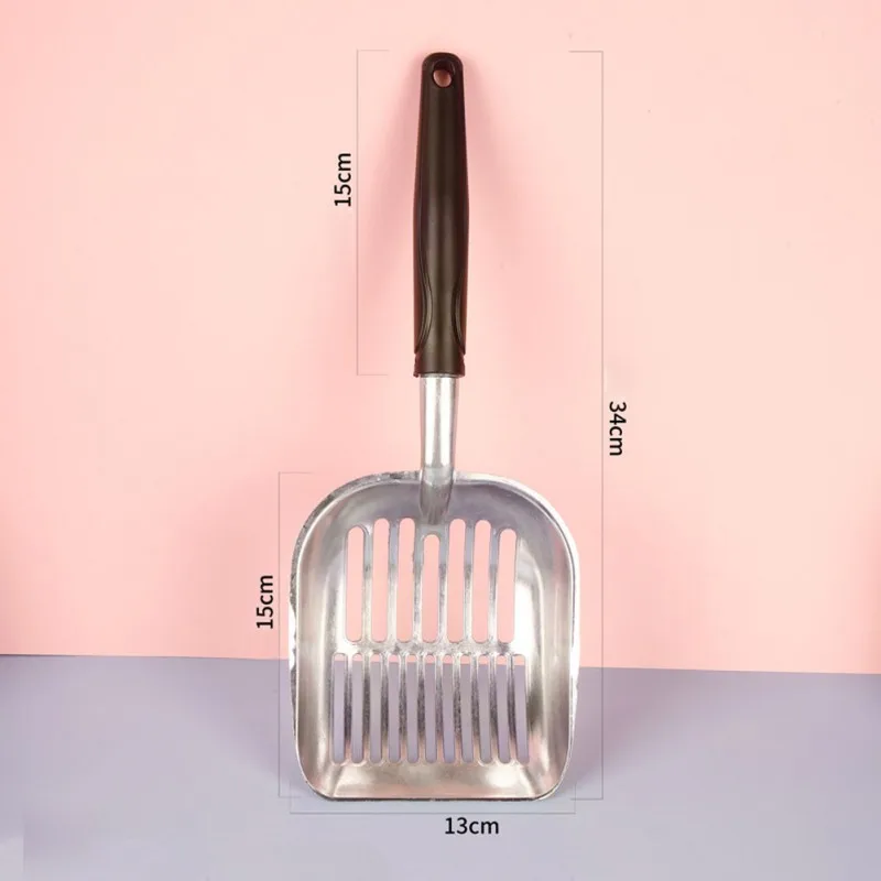 Большой металлический ковш для кошачьего туалета инструмент из нержавеющей