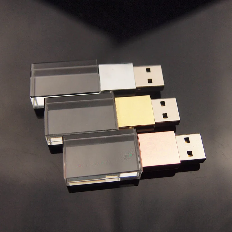 Изготовленный На Заказ 3D логотип изысканный флеш-накопитель с кристаллами 2 0 Usb 4