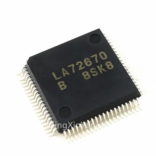 2PCS LA72670 LA72670BM QFP-80 Aural signal processor modulation IC chip