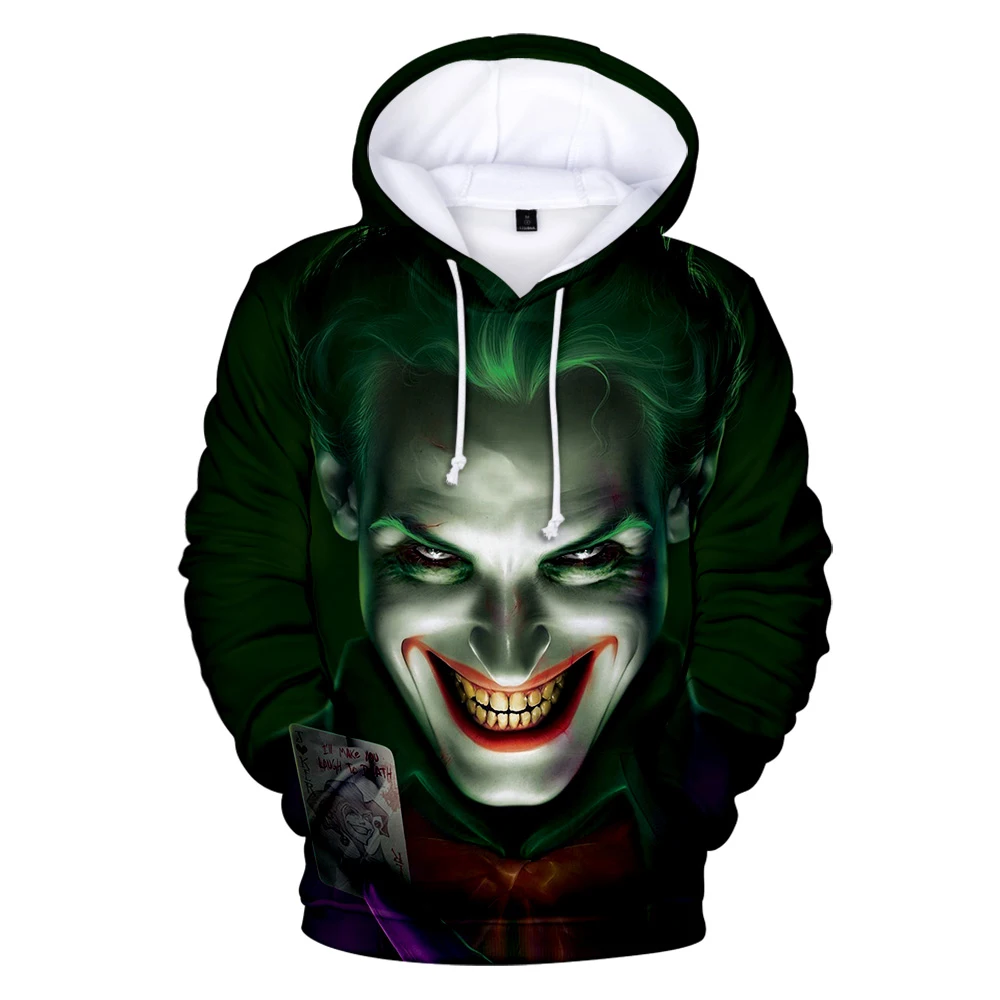 

Joker 3D hoody women/men Aikooki Hot New Fashion Print Harajuku Hip Hop Casual Joker 3D hoodie pullovers Casual Coa Kids Tops