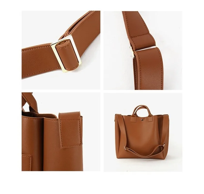 

Bags for women Trendy Solid color High capacity fashion Simplicity Front phone pocket handbag One shoulder Tote
