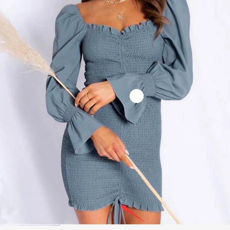 Женское пляжное платье с квадратным вырезом и цветочным принтом облегающее