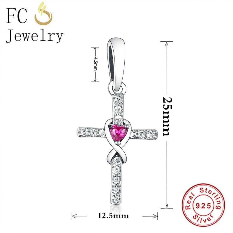 FC ювелирные изделия Подходит для оригинального браслета Pandora 925 серебро розовое