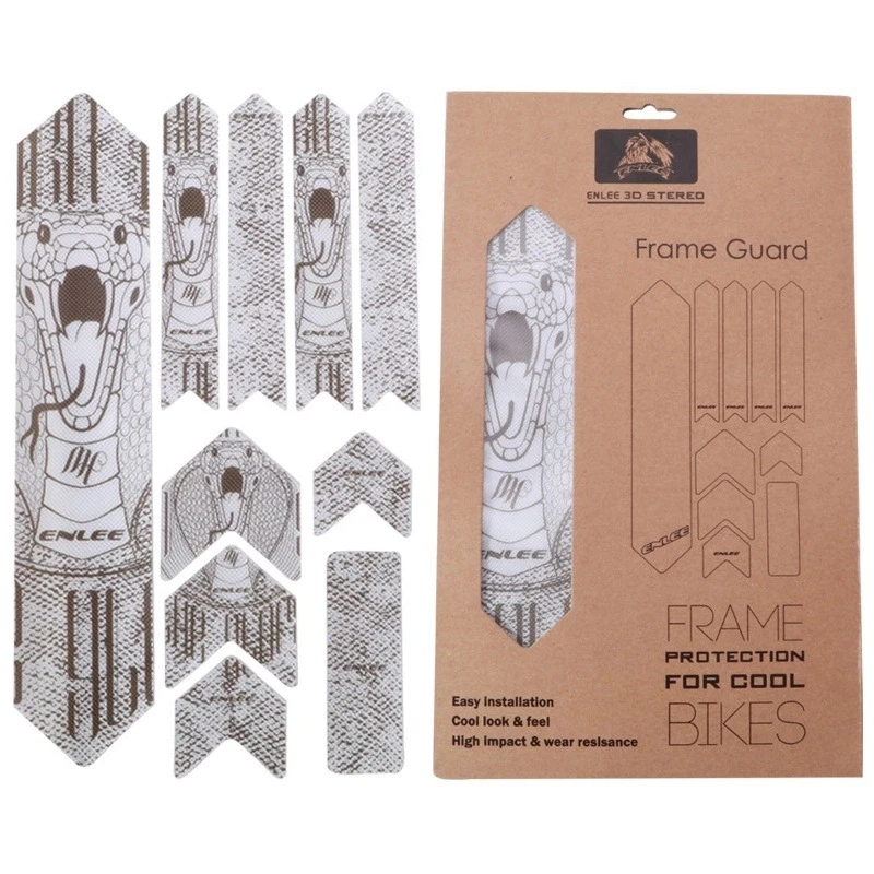 Защитная рама 3D MTB для горного велосипеда устойчивая к царапинам съемный стикер