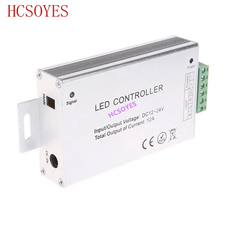 DC12-24V 24key 44key /24A/15A IR RF Remote Wireless RGB Led Controller Aluminum+Plastic 3CH 5A for 5050 3528 Strip | Освещение