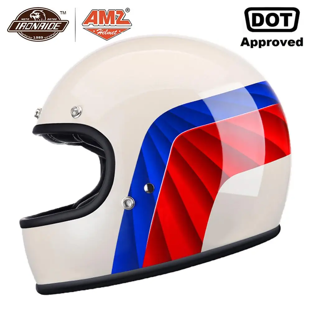 Мотоциклетный шлем AMZ на все лицо для мотокросса езды мотоцикле сертификация