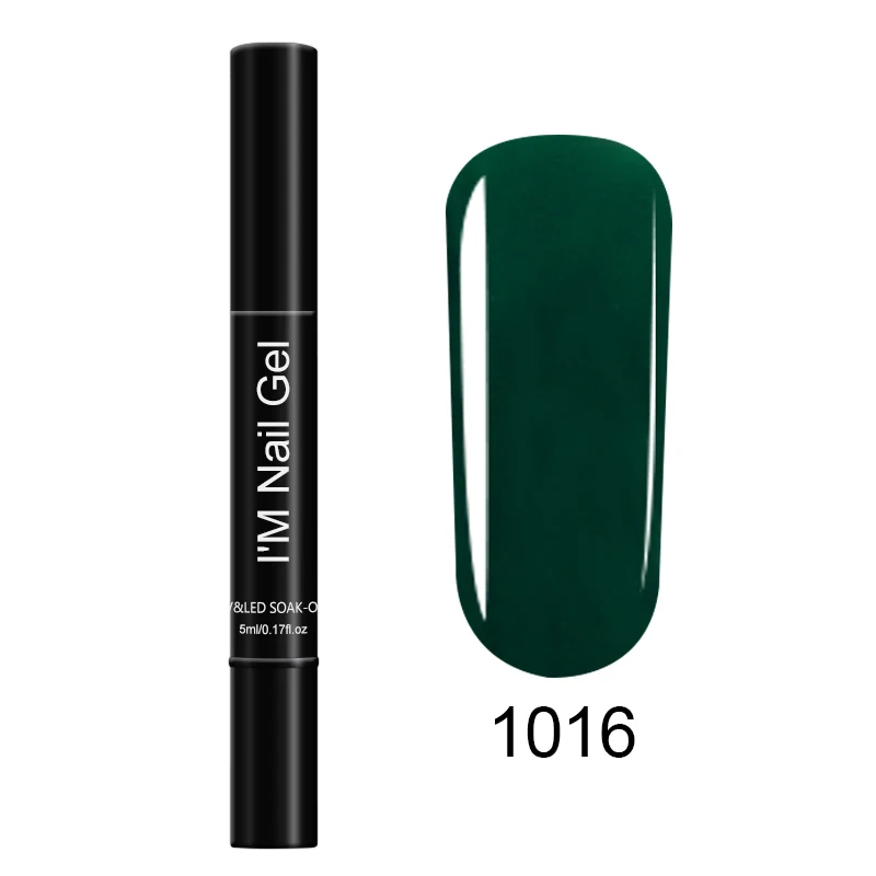 1016 LAKIMU DIY гель для ногтей с блёстками ручка полу Перманентный лак для ногтей акварельных маркерных ручек ручки для эскиза для точек Бьюти гель кисточка для дизайна ногтей - Цвет: 1016