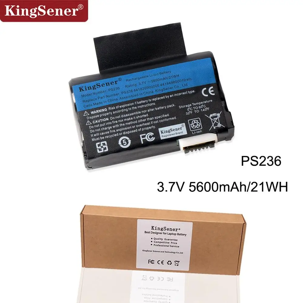 

KingSener New Li-ion Battery for Getac PS236,PS336,441820900006, 441849800010, PS236 battery 3.7V 5600mAh Free 2 Years Warranty