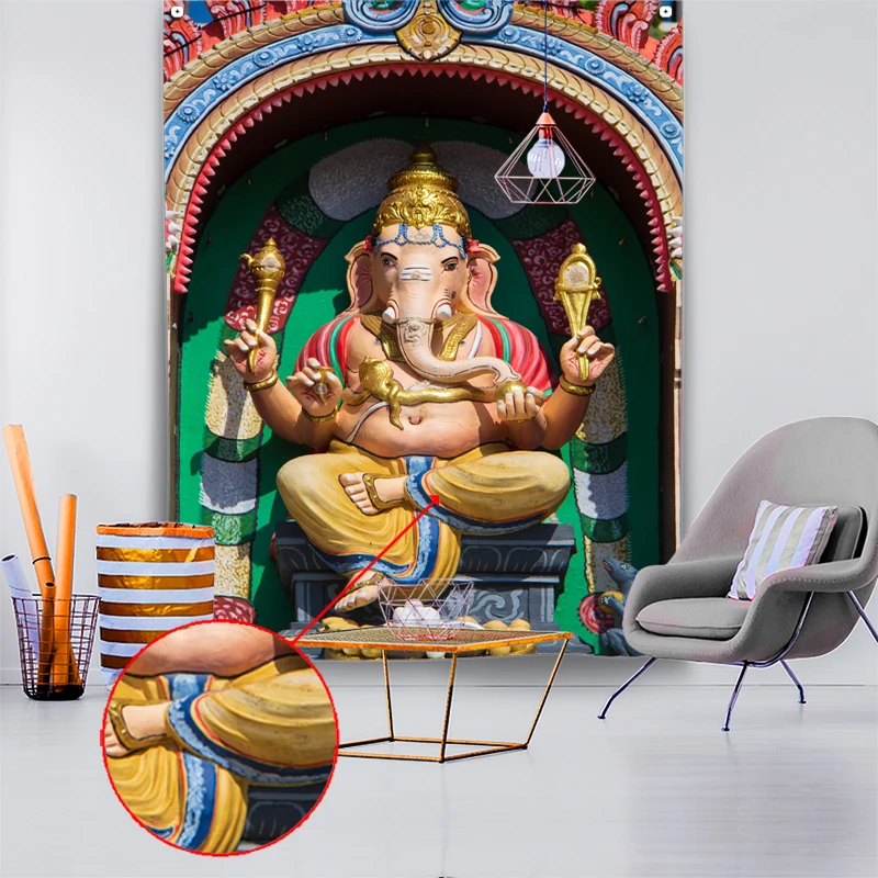 

Ganesha Elephant Women Decoration Tapestry Retro Boho Carpet Christmas Teen room Living Room On The Wall Bedroom Accessories