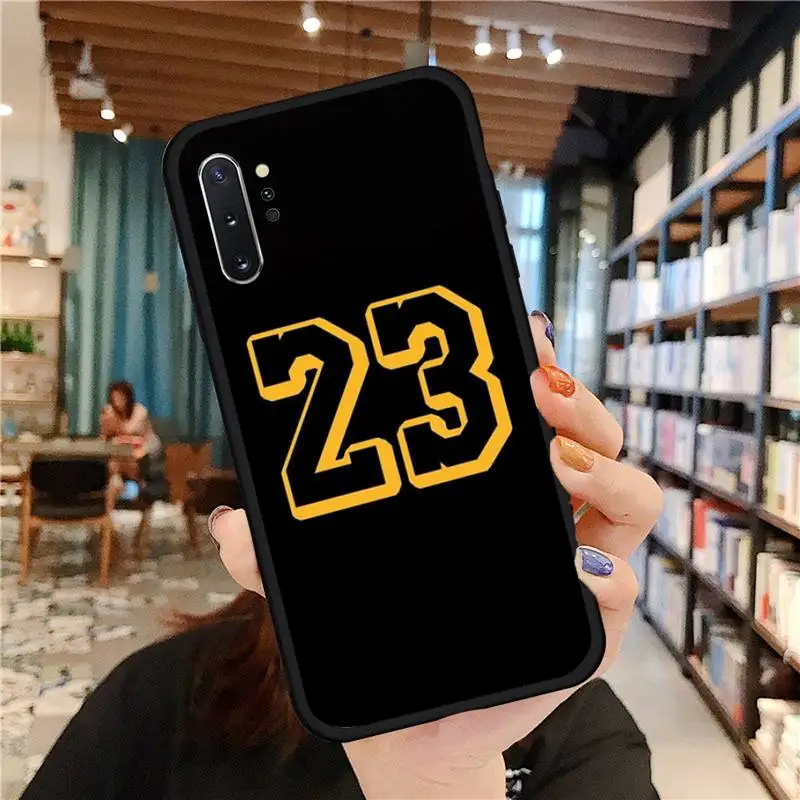 

Basketball 23 24 Lucky Number Phone Case For Samsung galaxy S 7 8 9 10 20 edge A 6 10 20 30 50 51 70 note 10 plus