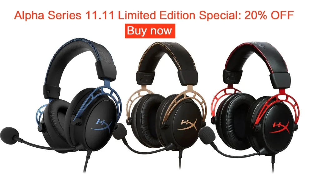HYPERX Cloud series Alpha Gold Edition core Игровая гарнитура Revolver наушники AMP USB звуковая карта продается отдельно