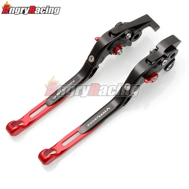 Красные и черные алюминиевые телескопические складные тормозные рычаги