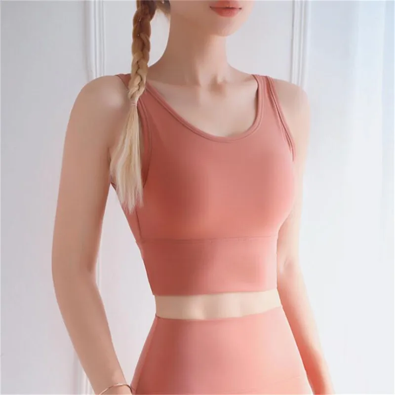 

Seamless Sports Bra Breathable Beauty Back Lingerie Bralette Women Push Up Bra Shockproof Fitness Bras