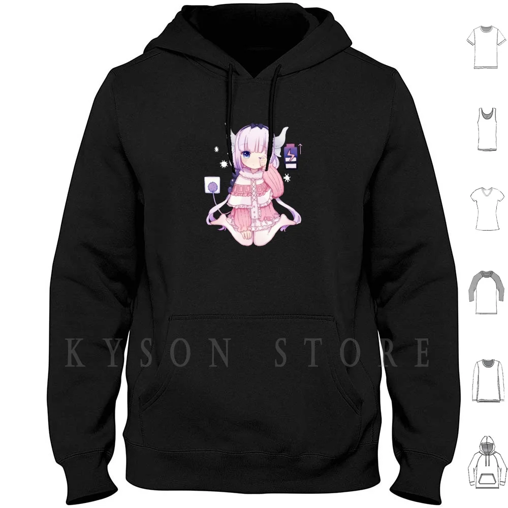 Maid Dragon-Kanna Charging Hoodie long sleeve Maid Dragon Maid Dragon Kobayashi Kanna Toru Tohru Fafnir Elma Lucoa