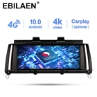 Автомобильный мультимедийный плеер Qualcomm Snapdragon, головное устройство с экраном 10,0 дюйма для BMW X3 F25 X4 F26 CIC NBT, Android 8,8