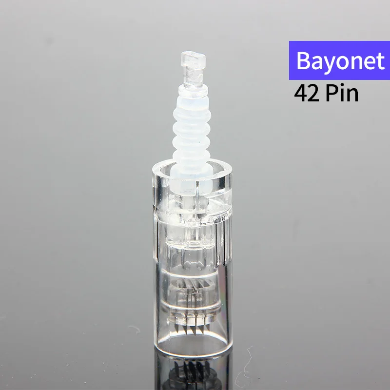 Bayonet 42pin 10/20/50 шт винт картридж Замена для Microneedling пера микро иглы 9 pin/12-контактный/36 pin/микро нано иглы для татуировки - Габаритные размеры: Bayonet 42pin