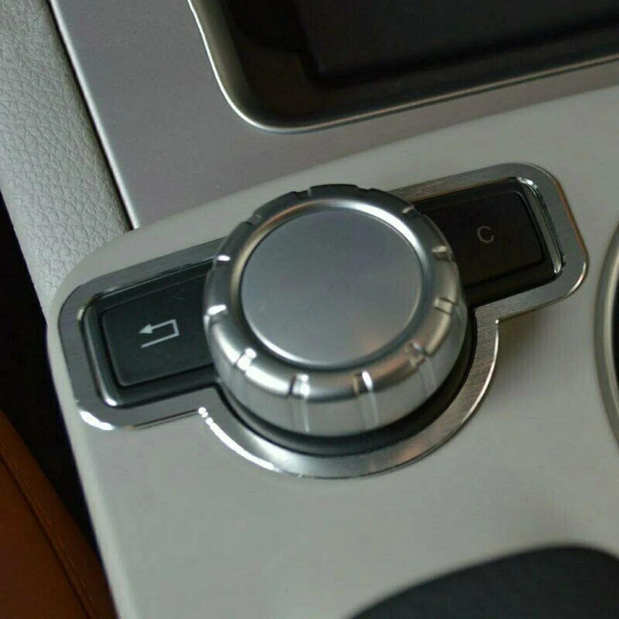 

Simply To Install Knob Frame Trim 1 Piece Aluminium Alloy Console Multimedia