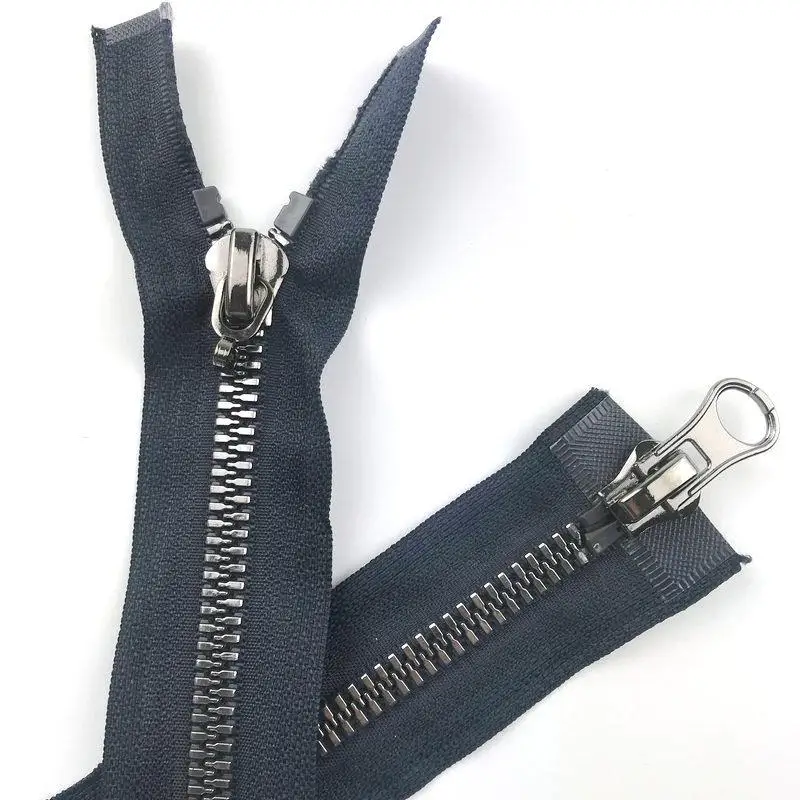 Искусственная металлическая застежка молния для шитья в стиле панк No. 8 блестящий