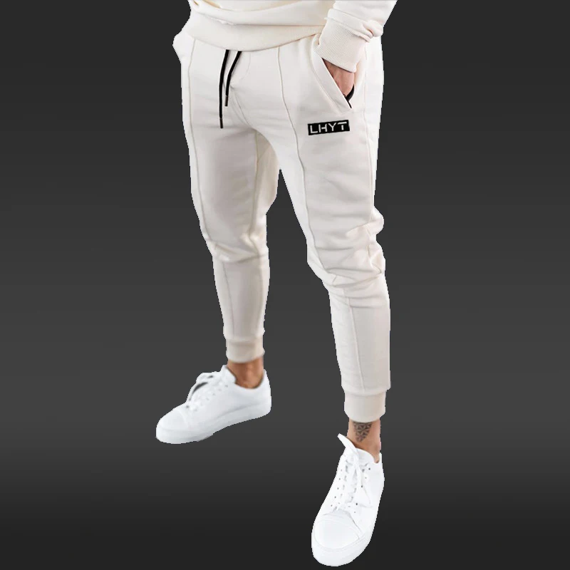 2022 Autumn Mens Sweatpants Sports Trousers Cotton Joggers Casual Streetwear Training Fitness Running Pants for Men Cothing New