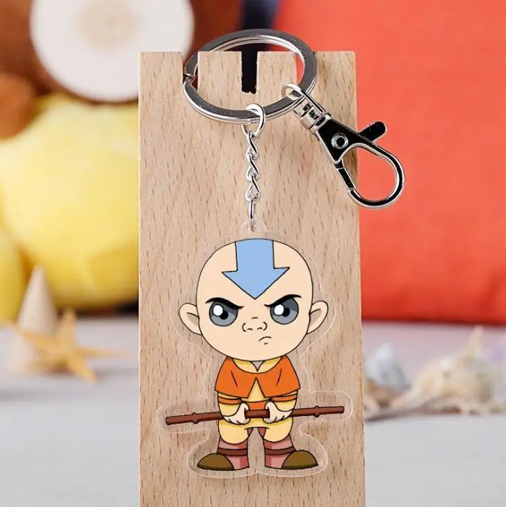 

1Pcs Anime Avatar:The Last Airbender Keychain Cartoon Figure Aang Katara Azula Acrylic Bag Pendant Keyring Key Chain Figure Toys