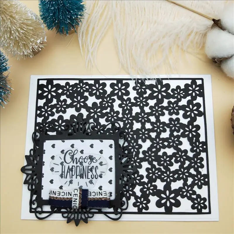 Фоновые металлические Вырубные штампы цветы трафареты для сделай сам