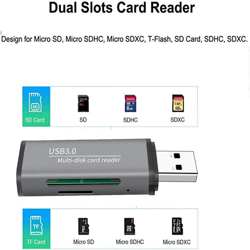 USB 3 0 Micro SD и кардридер двойная карта двойное считывание 5 Гбит/с высокоскоростная