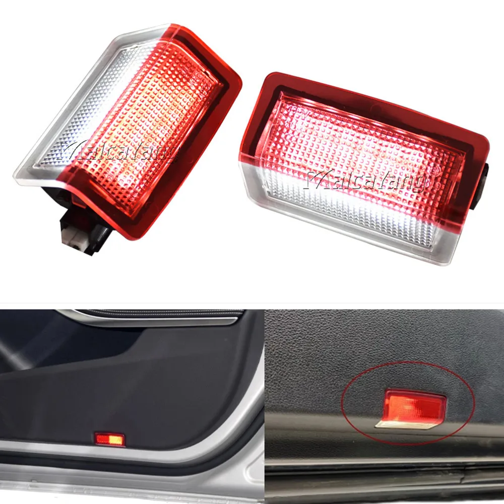 

2Pcs LED Car Step Courtesy Door Lights For Mercedes Benz A B C E ML GLE GL GLS Class W204 W176 W212 W213 W246 W166 X166 X205