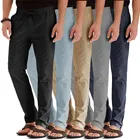 Брюки мужские спортивные, повседневные джоггеры, дышащие свободные штаны, уличная одежда, деловые, большие размеры, на лето