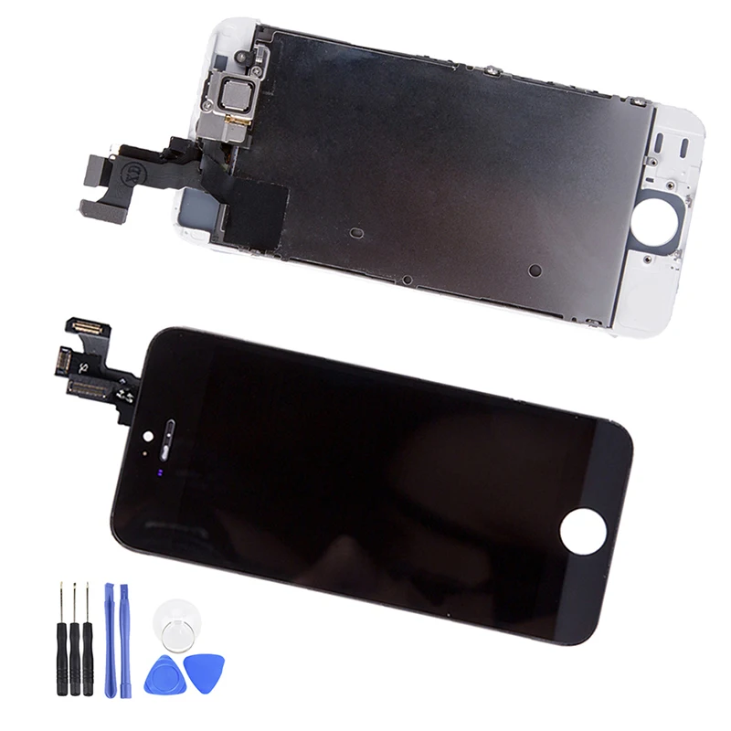 Жк дисплей в сборе для iPhone 5 5c сменный сенсорный стеклянный жк модуль дигитайзер