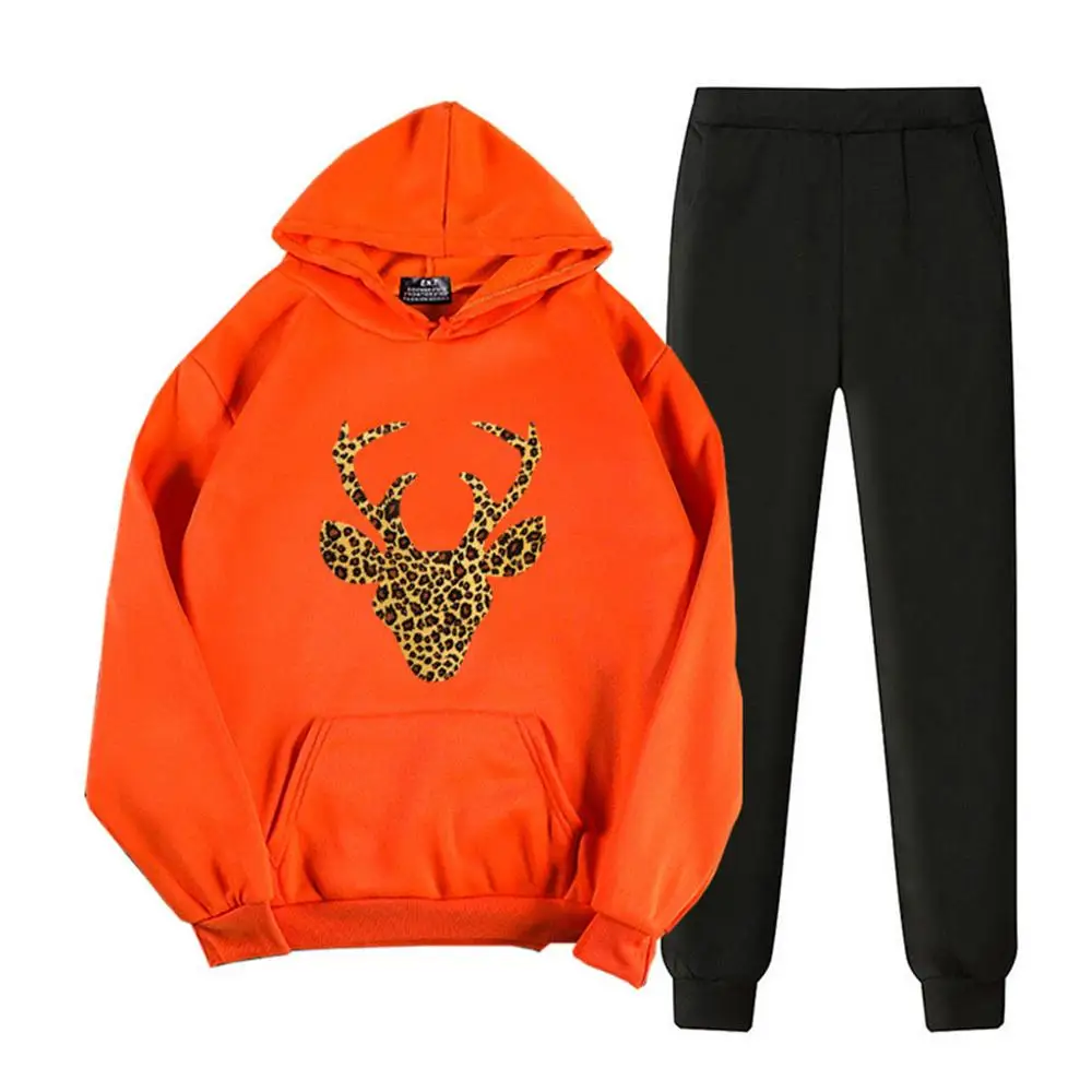 Женский Повседневный Спортивный костюм из 2 предметов толстовка с длинными