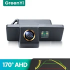 GreenYi 170  AHD 720P траектория автомобиля камера заднего вида для Nissan QASHQAI X-TRAIL Citroen C4 C5 Peugeot 307 ночного видения обратный реверсивный 4-контактный автомобиль парковка