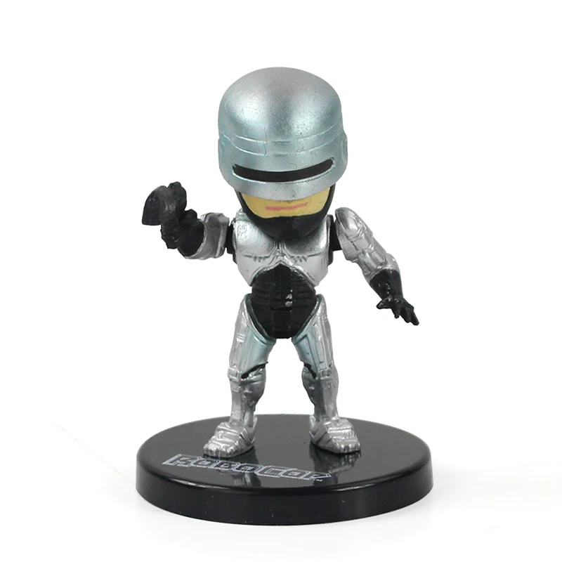 6-7 см 5 шт./компл. версия RoboCop робот полицейский ПВХ Фигурки коллекционные игрушки-модели Подарочные