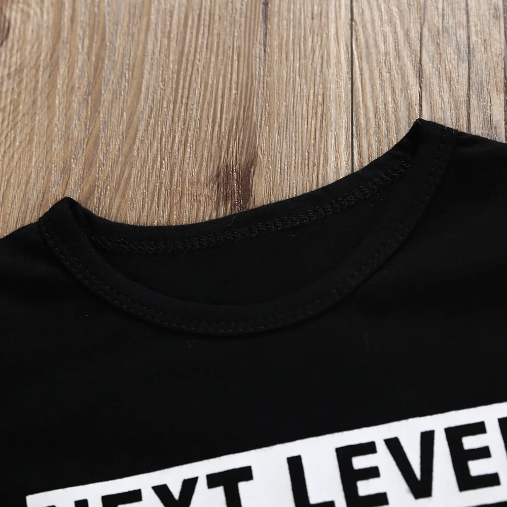 Summer Kids Boys Clothing Short Sleeve Top Next Level Boss T-shirt Plaid Pants Outfits 2pcs Set Toddler |