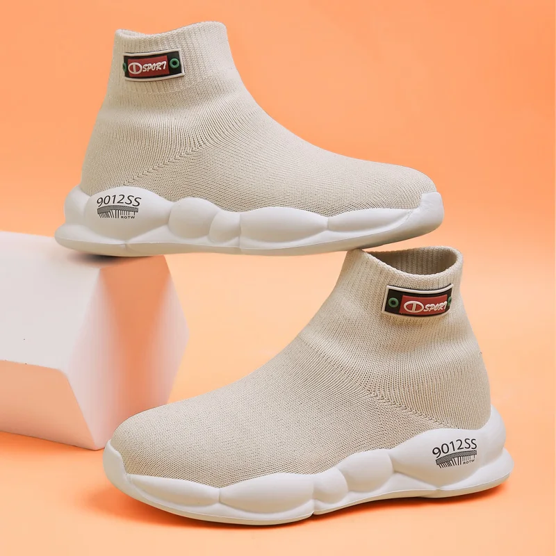 

Children Casual Shoes Kids High Top Socks Shoes Boys Sports Light Shoes Girls Child Knit Sneakers Summer Tenis Infantil Kid Shoe