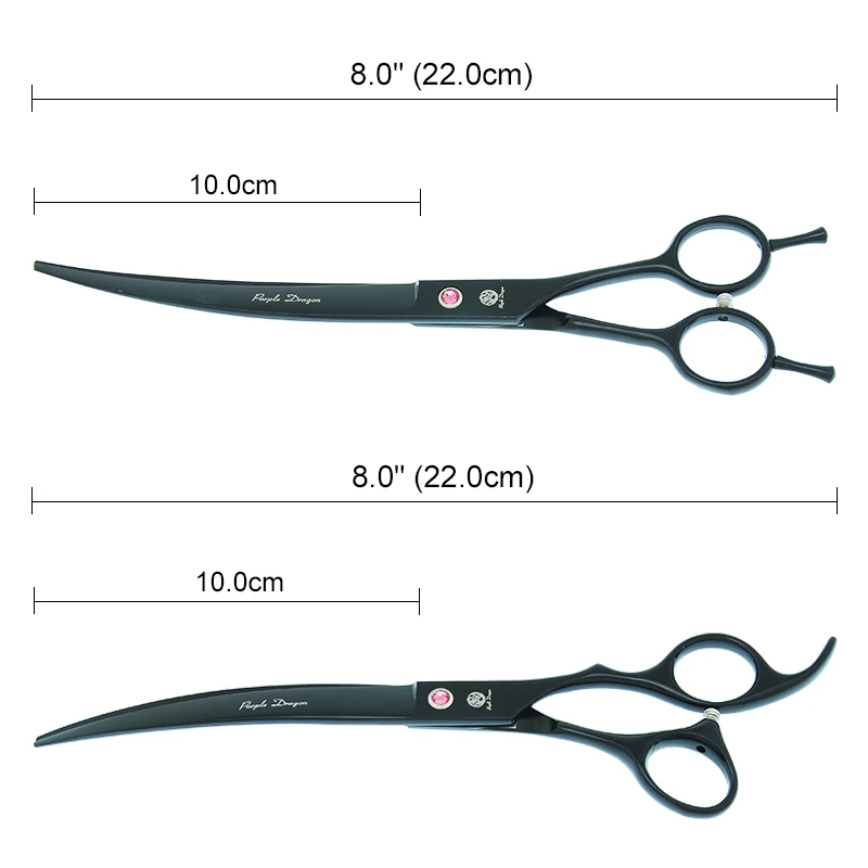 Фиолетовый дракон 8 0 &quotИзогнутые Ножницы для домашних животных собак режущие