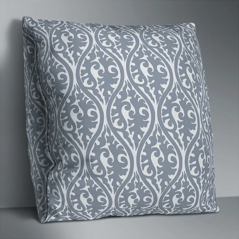 Серый полосатый Подушка Чехол геометрический диванная подушка крышка Печать