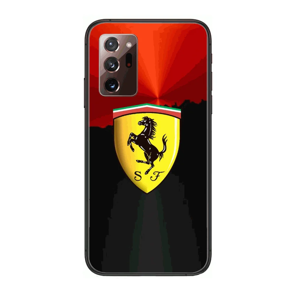 

Luxury car Supercar Ferrari Italy World Tournament Phone Case cover hull For SamSung note20 10 9 8 4 pro plus black pri