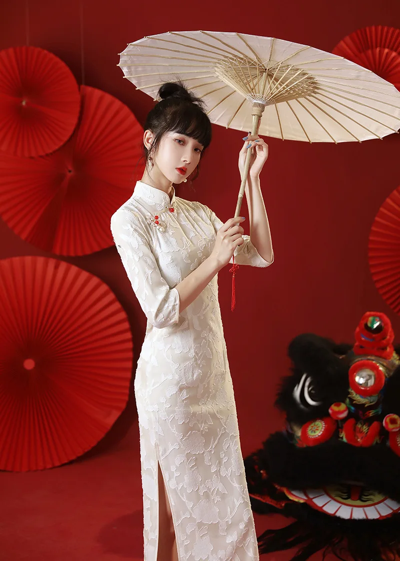 

2021 PRL custom chinese dress plus size dresses for women 4xl 5xl 6xl green qipao