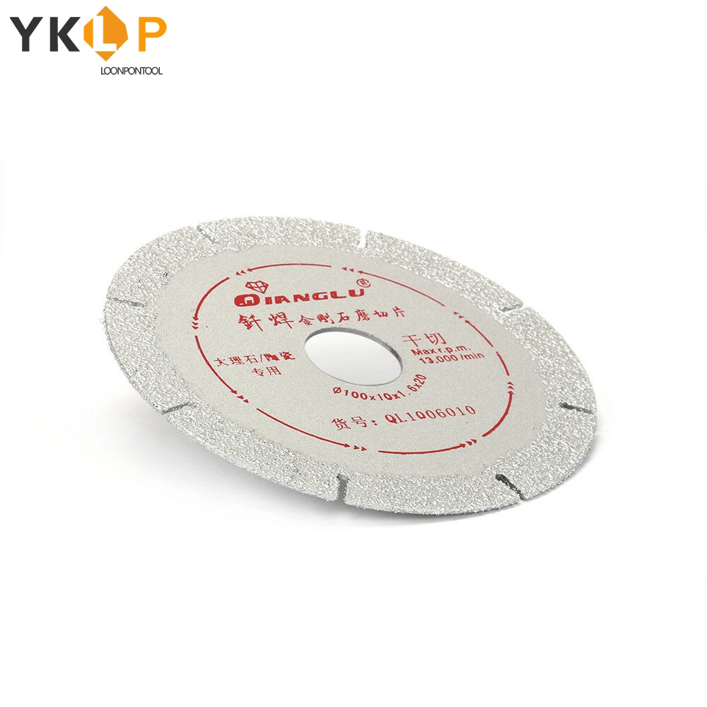 100 мм Алмазный шлифовальный диск отрезать стекло нефрит керамические пилы