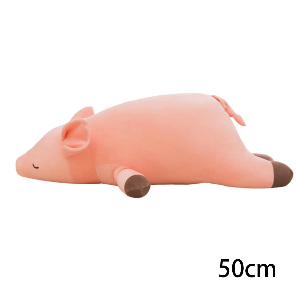 

50cm Soft Down Cotton Pig Plush Toy Pink Girls Children Cute Plush Pillow Doll Baby Appease Kawaii Sleeping Doll For Kids Baby