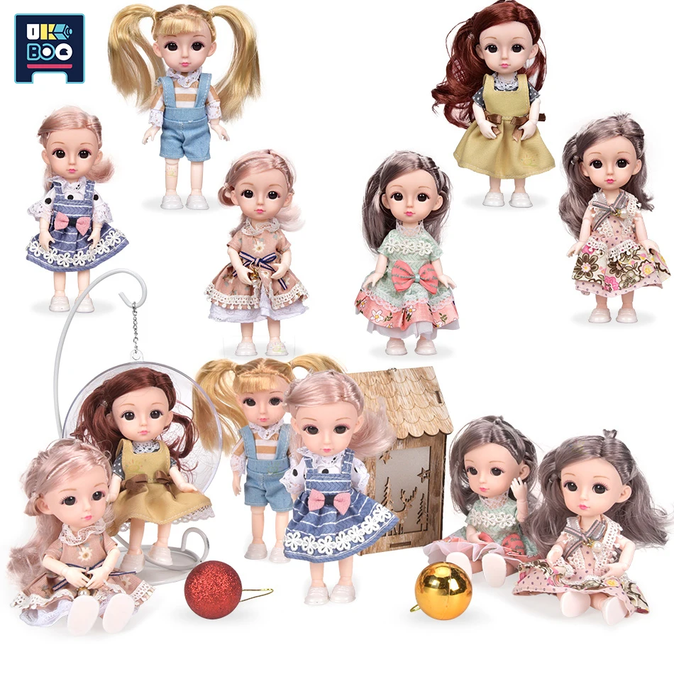 UKBOO 6 дюймов 1/12 13 подвижные шарнирные куклы BJD кукла пупсы одежду и обувь одеваются