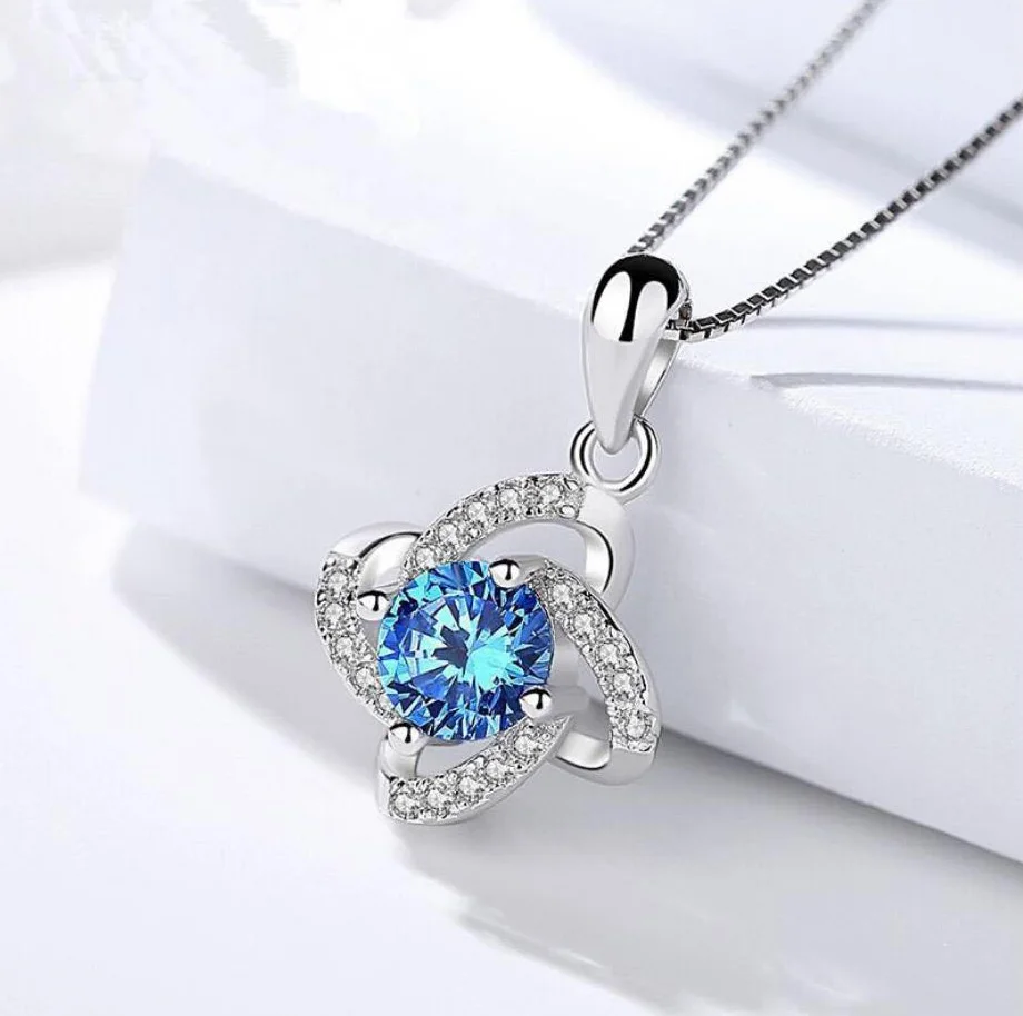 Цепочка с подвеской в виде четырехлистной травы на удачу | Украшения и аксессуары