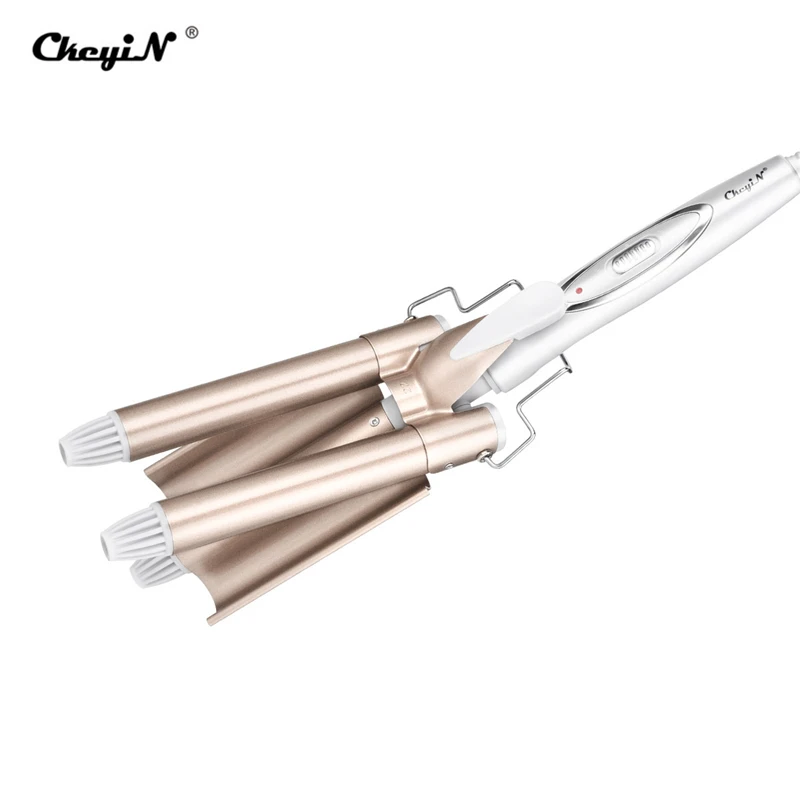 Быстрое нагревание анион тройной баррель щипцы для завивки волос керамический
