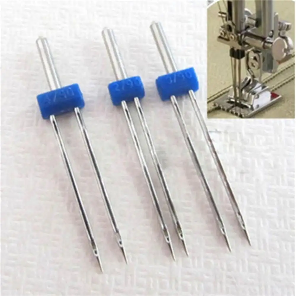3pcs/set 2/3/4MM Double Twin Needles Pins For Household Multi-Functional Sewing Machine Accessories multifuctional fittings | Дом и сад