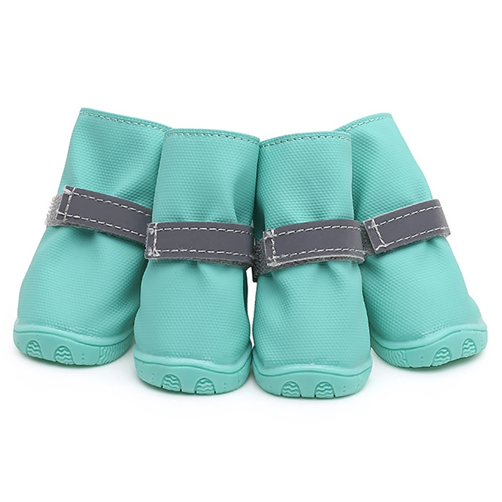 

Pet Dog Snow Rain Boots Waterproof Dog Shoes for Small Dog Anti-slip Reflective Strappy Teddy Bichon Chihuahua Pet Supplies